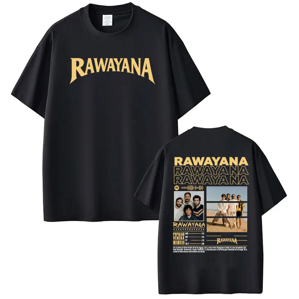 Banda Rawayana ¿Quién Trae Las Cornetas? Camiseta gráfica para hombre y mujer, camisetas retro de Hip Hop, camiseta informal de algodón con cuello redondo para verano