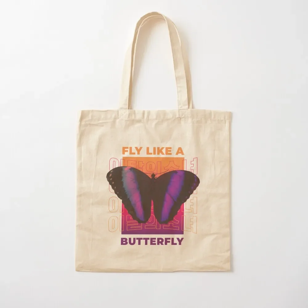 LOONA Butterfly Tote Bag Beach bag Woman shopper bag supermarket folding free delivery bags