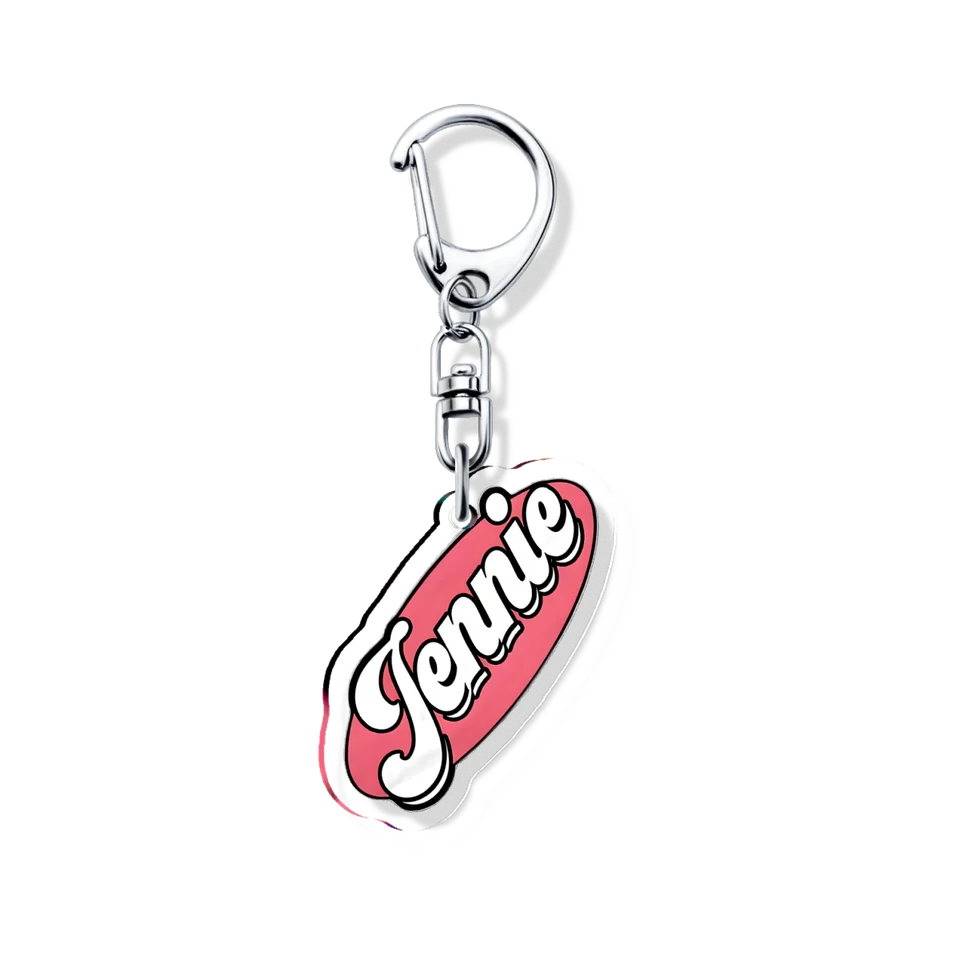 JENNIE Hallyu Jane Top Female Kpop Star Acrylic Keychain Lovely