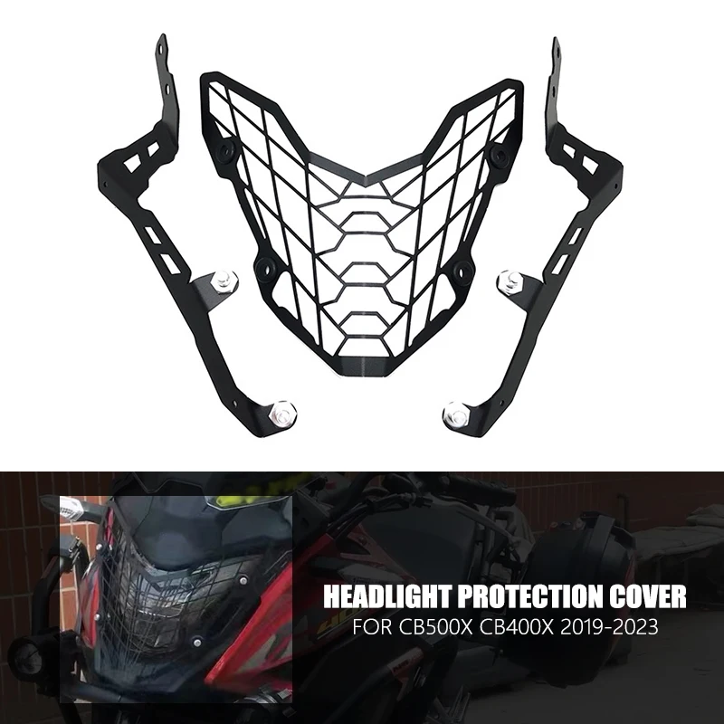 

For Honda CB500X CB400X Headlight Protection Head Lamp Light Grille Guard Cover Protector CB500 X CB400 X 2019-2023 2022 2021