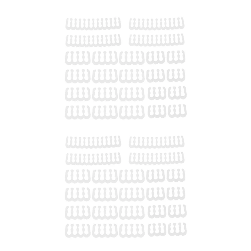 Top Deals 48PCS/Lot PC Cable Comb Motherboard 24Pin 8Pin 6Pin Cable Comb For Computer Gesleeved Up To 3.4 Mm White