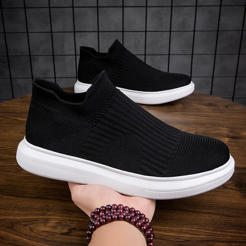 Men Running Shoes Lovers Sock Sneakers Breathable Comfortable Lightweight Classic Fashion Casual Slip-ons Sports Footwear