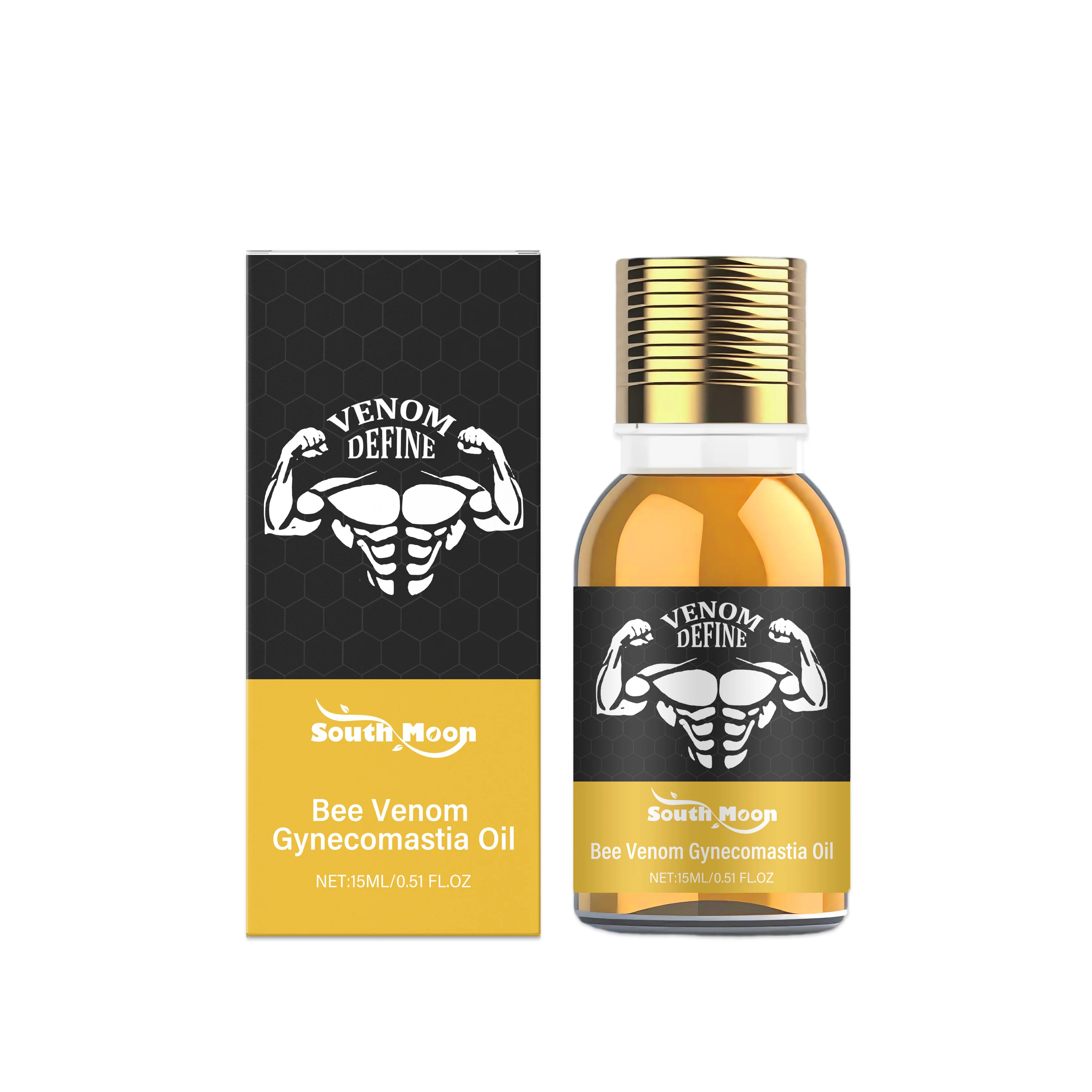 Bee Venom Gynecomastia Oil Moisturize Breast Nursing Firming Chest Contour Shape Breasts Remove Excess Fat Chest Tightening Oil