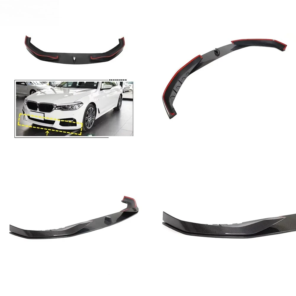 Carbon Fiber Front Bumper Lip for 5 Series G30 G31 M-TECH M Sport Package Car Styling
