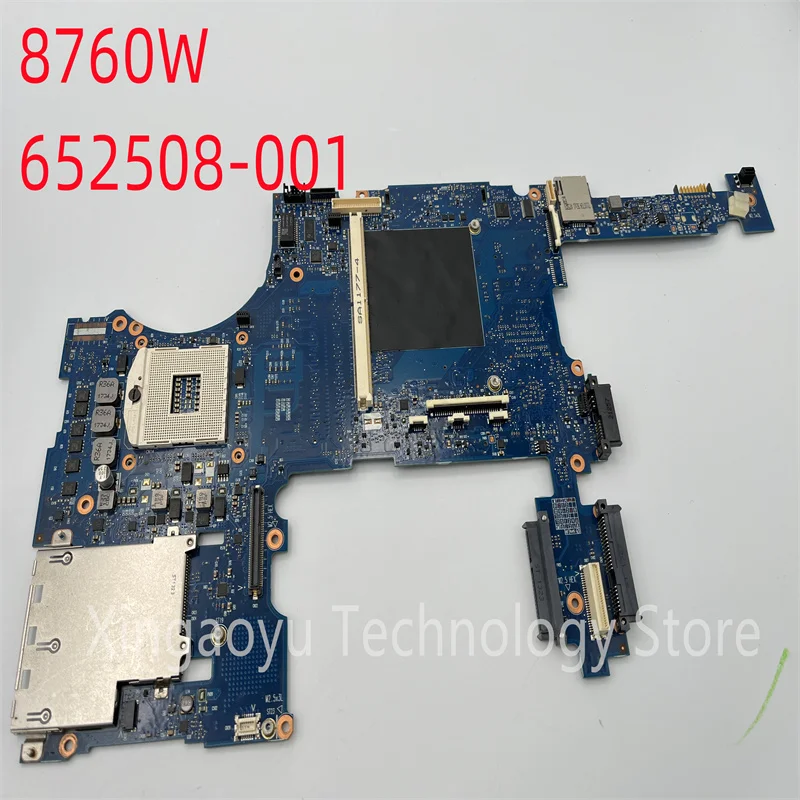 Original For HP 8760W 8760P Laptop Motherboard 6050A2438101-MB-A03 652508-601 652508-501 652508-001 % TESED OK