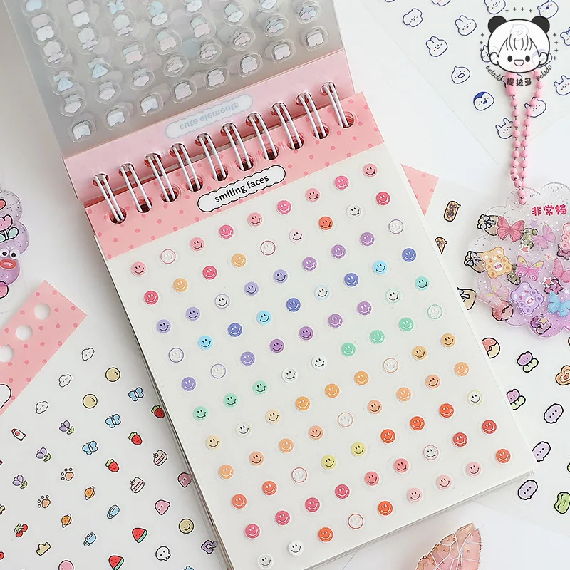 

40 шт., кавайные креативные наклейки для скрапбукинга, мини-наклейки для высечки с героями мультфильмов, книга, украшение «сделай сам», дневник, альбом, милые наклейки для ногтей