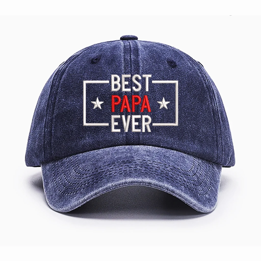 أفضل قبعة بابا على الإطلاق، قبعة بيسبول كلاسيكية من القطن المغسول قابلة للتعديل