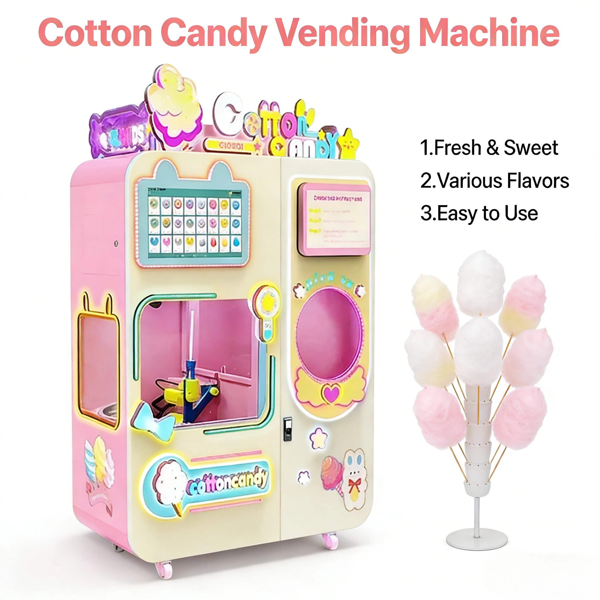 Customized Otomatic Cotton Candy Machine Semi Automatic Cotton Candy Machine Cotton Candy Machine For Business
