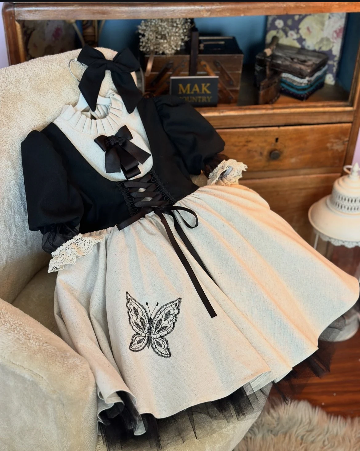 

Осеннее турецкое винтажное черное платье принцессы с вышивкой бабочки для маленьких девочек 0-12 лет на день рождения, праздник, Пасха, Ид C319