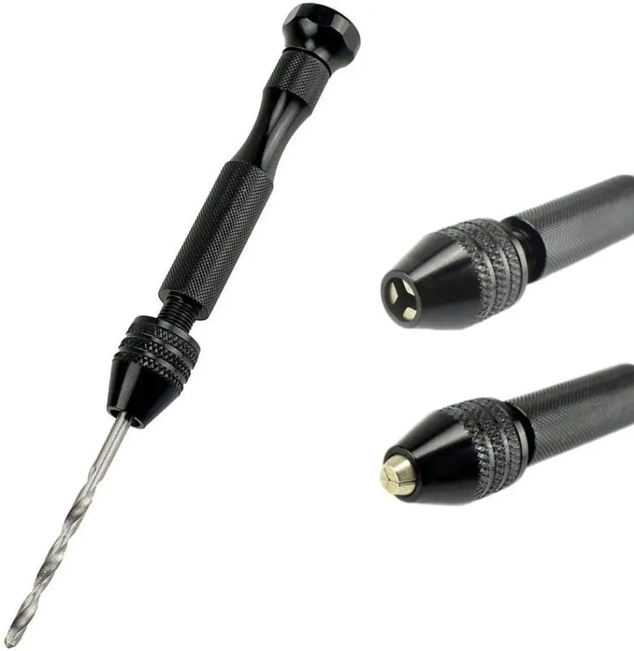 Độ Chính Xác Pin Kềm Ê Tay Bộ Mũi Khoan Với 10 Mini Micro Xoắn Mũi Khoan Gỗ Dụng Cụ Quay Cho Nhựa Trang Sức hạt Óc Chó Hổ Phách