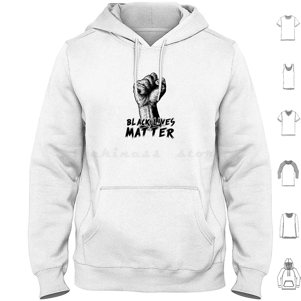 حياة سوداء مهمة سباق الوحدة قل لا إلى العنصرية-رسم يدوي هوديس كم طويل حياة سوداء مسألة حياة سوداء المساواة