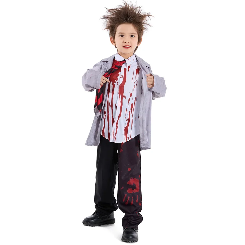 

Halloween Kid Cosplay Zombie Vampire Performance Costume