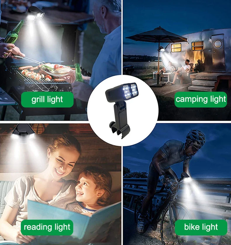 WENMEICE LED Portable Outdoor BBQ Grill Light Heat Resistant Waterproof Night Lamp Outdoor BBQ Tool Accessories