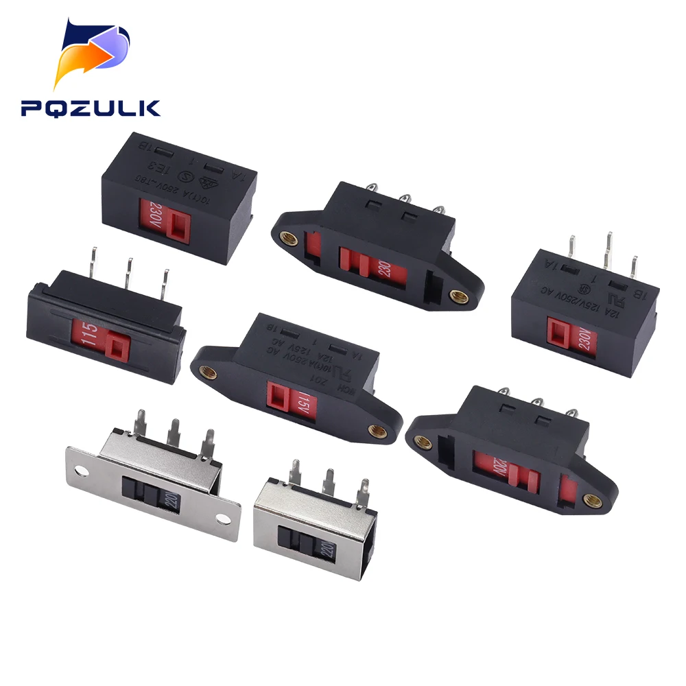 Voltage Transfer Switch 115V to 230V Slide Switch 110V-220V Power Transfer Switch Toggle Switch