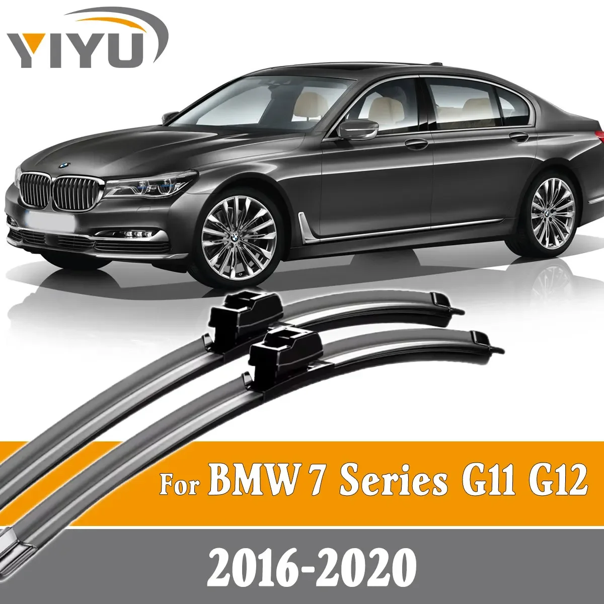 2 Stück Auto-Frontscheibenwischerblätter für BMW 7er Serie G11 G12 2016-2020 Zubehör Fenster Windschutzscheibe