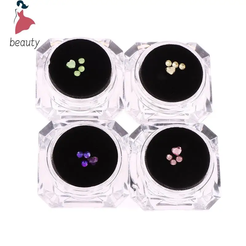 4Pcs/Box  Dental Tooth Gems Crystal Diamond Ornament Cat Paw Color Teeth Jewelry Denture Acrylic Teeth Decoration