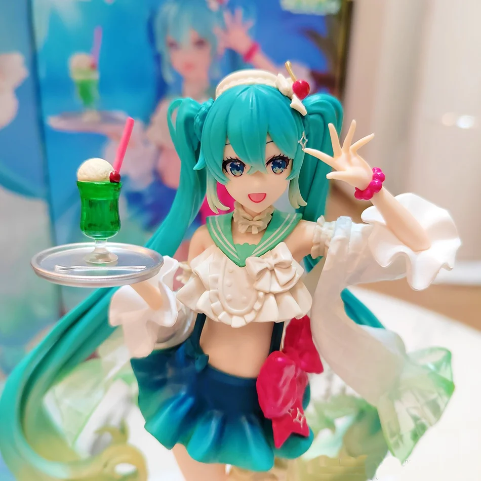 Nuevo Hatsune Miku figura de Anime juguetes figura creativa SweetSweets MIKU Kawaii dibujos animados PVC figura de acción modelo muñecas regalo de cumpleaños