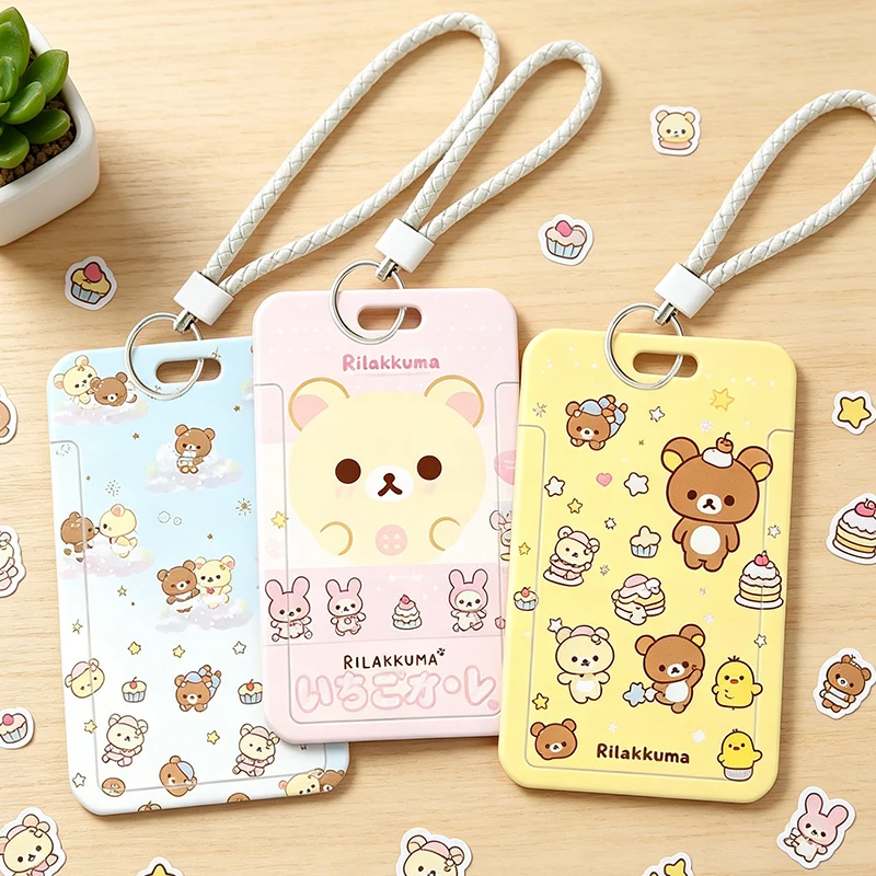 

Чехол для карт Rilakkuma: для студенческих, проездных, защитных карт (автобус, метро, проездные на транспорте, карты питания, рабочие карты) — подарок для мальчиков и девочек