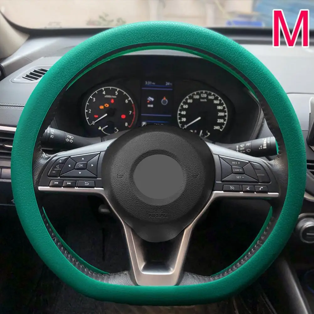 19-farbige Auto-Lenkradabdeckung aus Silikon für Sommermode, schweißabsorbierend, rutschfeste Griffabdeckung, allgemeine DIY-Teile – Detail 40