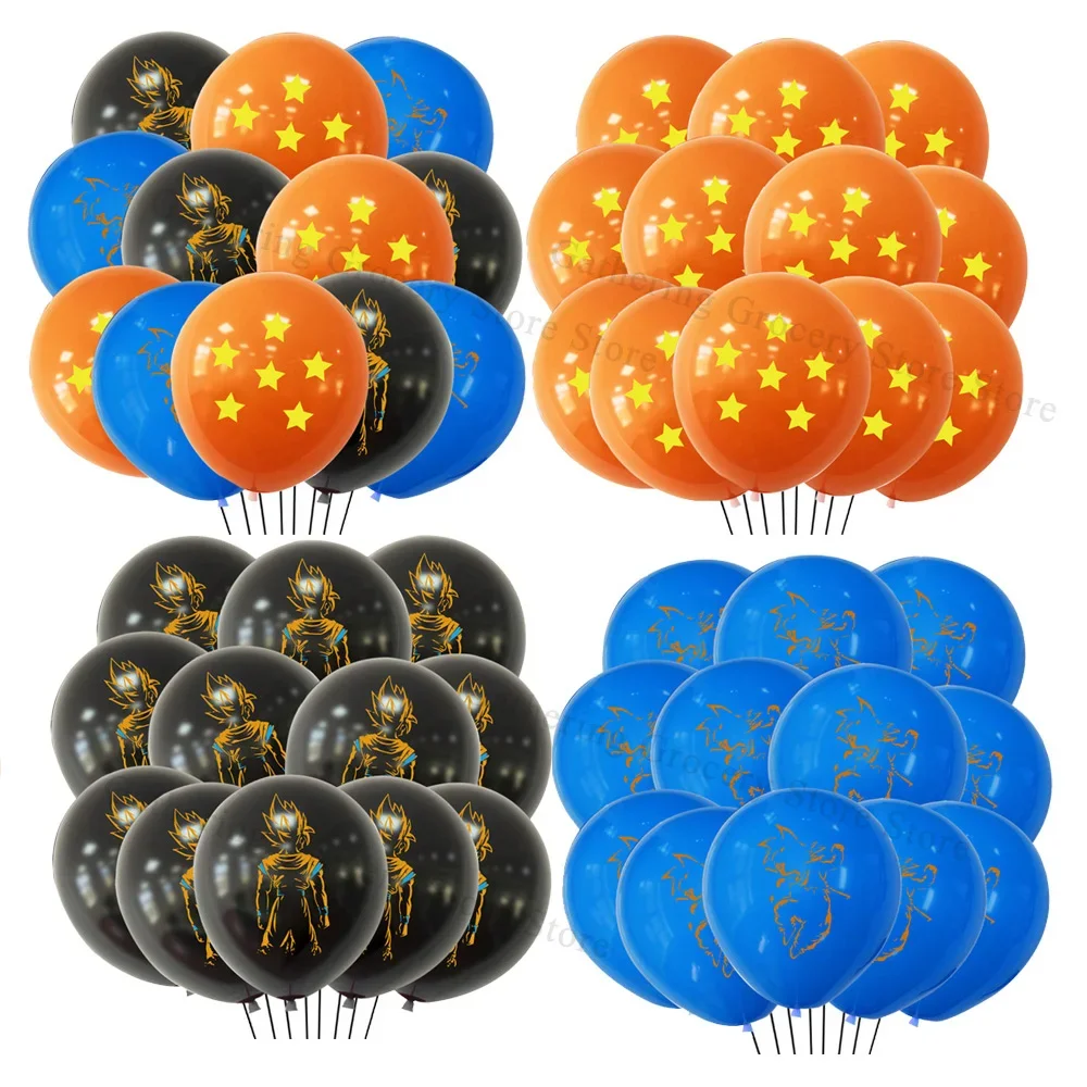 Dragoned Ball 12pcs 12in Latex Ballon Kind Junge Geburtstags feier Dekoration Baby party liefert Geschenk Hochzeits dekor bevorzugen Luft Globos