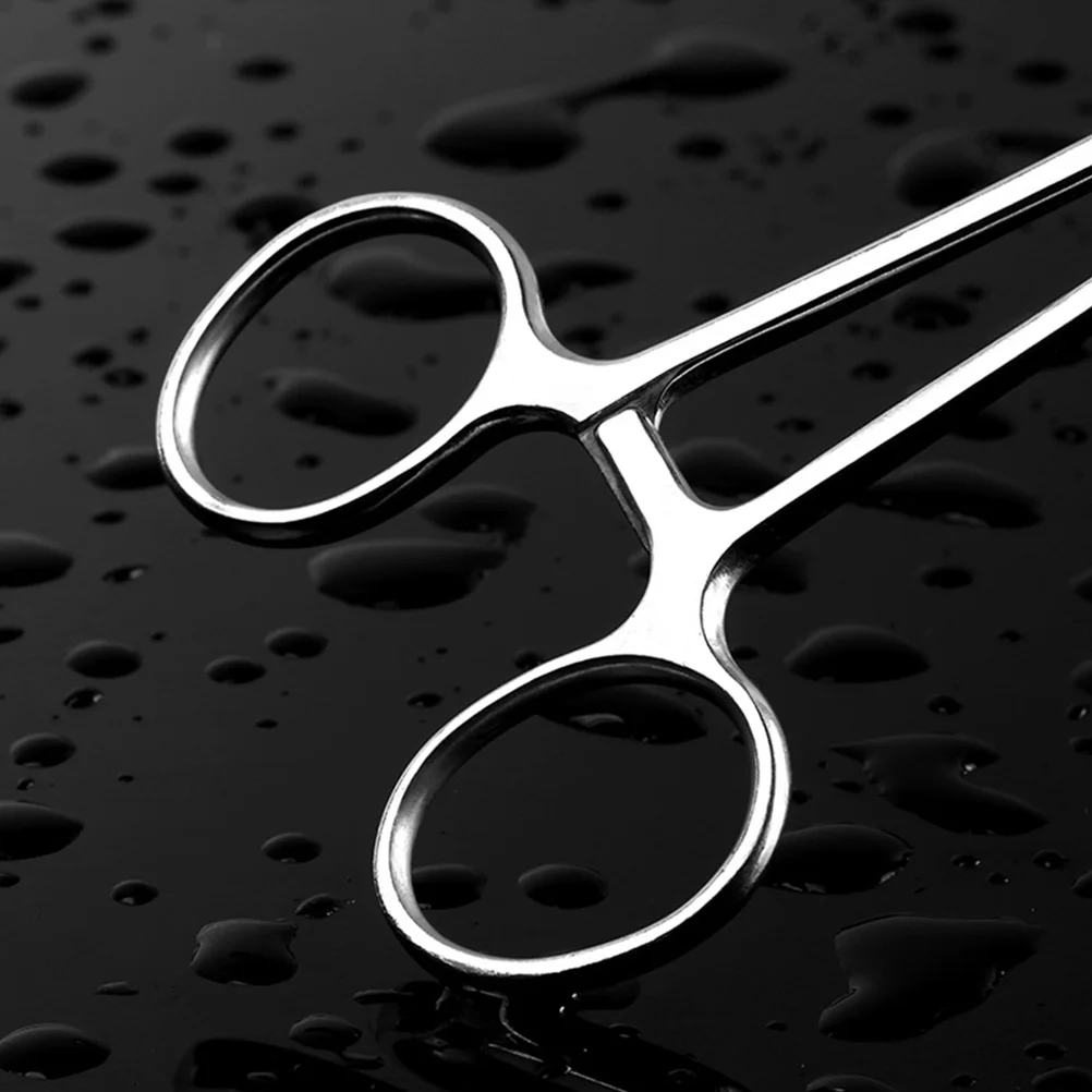 

2 Pcs Stainless Steel Hook Removal Pliers Hemostatic Forceps Small Straight Epilating Curved Cupping