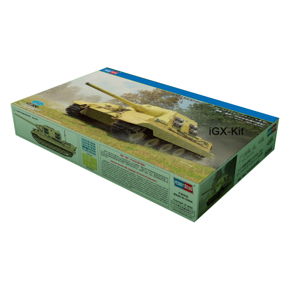 Hobbyboss 84564 1/35 Scale German SdKfz 186 Jagdtiger Tank Destroyer Hobby Craft Toy Plastic Model Building Kit