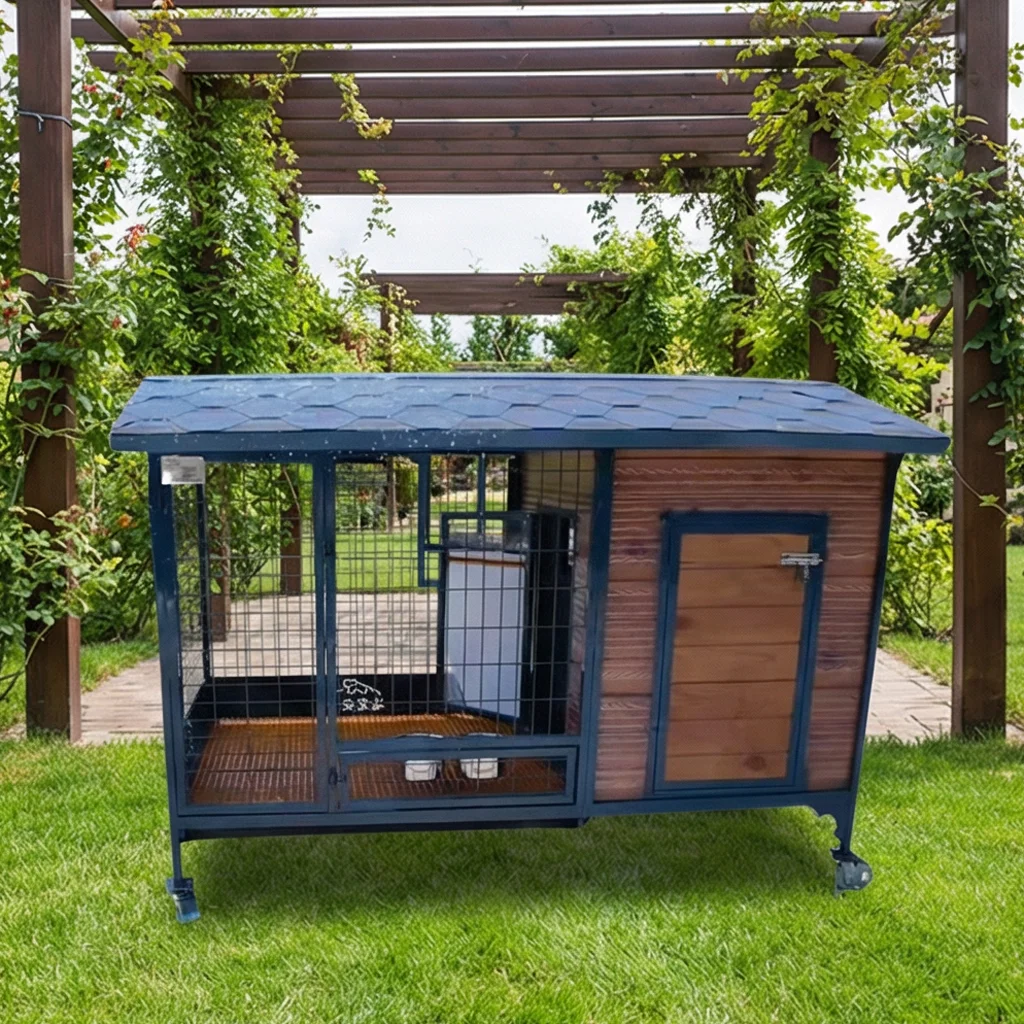 

Eco Friendly Durable Outdoor Pet House Weatherproof Recyclable Dog Kennel for Garden Patio
