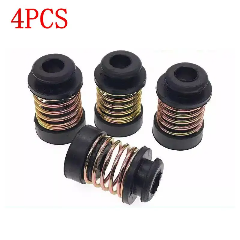 4PCS Refrigerator Freezer Compressor Shock Pad Spring Shock-absorbing Mounting Foot Rubber Mat Fridge Compressor Vibration