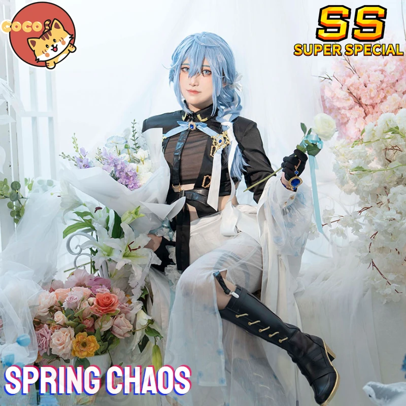 Spring Chaos Edmond Cosplay Costume Game NU: Carnival Spring Chaos Cosplay Edmond Costume Halloween Costumes and Wig CoCos-SS