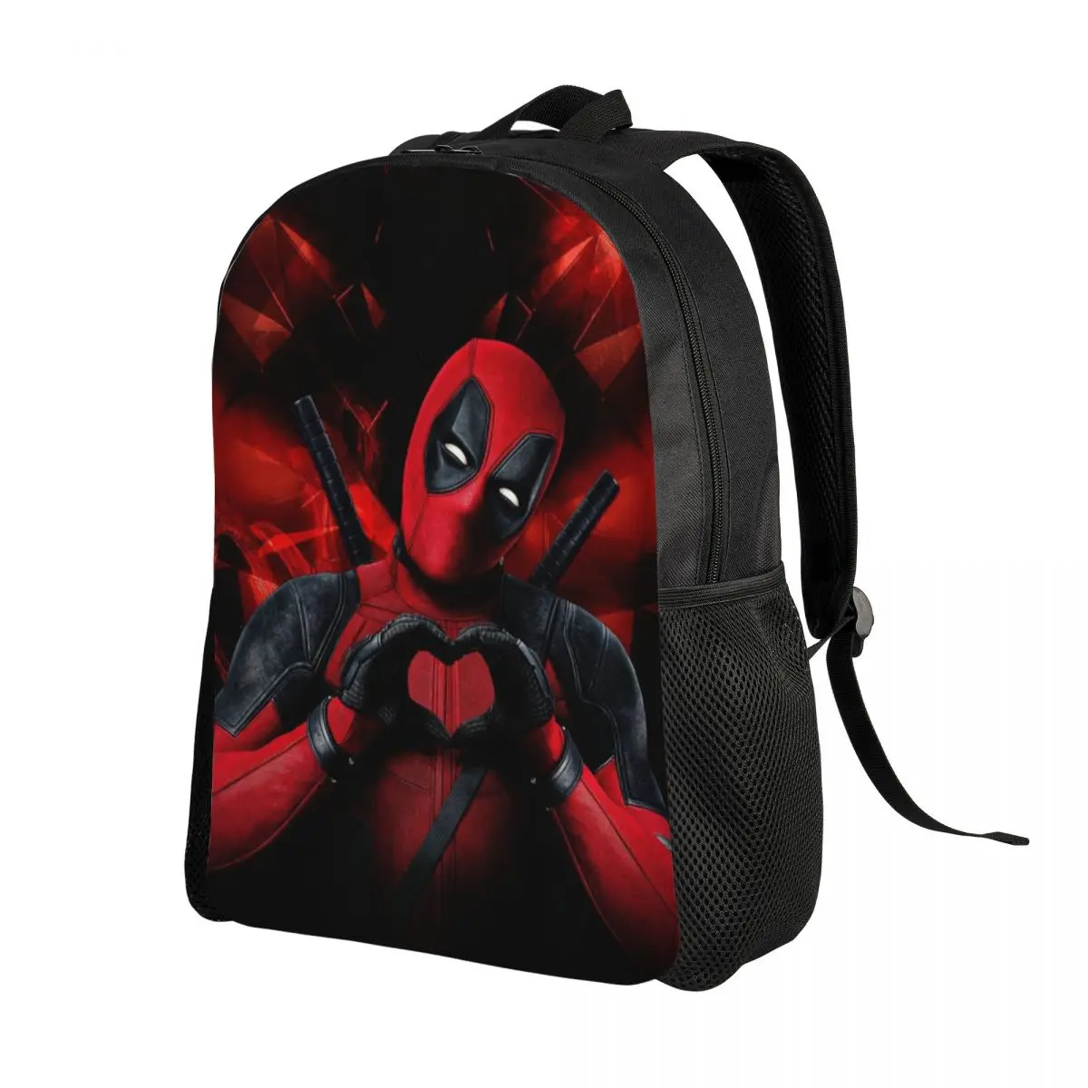 Custom Funny Superhero Comics Deadpools Love Backpack for Men Women College School Student Bookbag Fits 15 Inch Laptop Bags