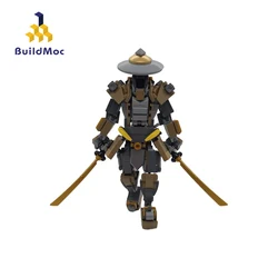 MOC Japan Samurai Ronin Mecha Building Blocks Kit Warriors Robot Figure Bricks Model DIY Kids Children Toys Birthday Gifts