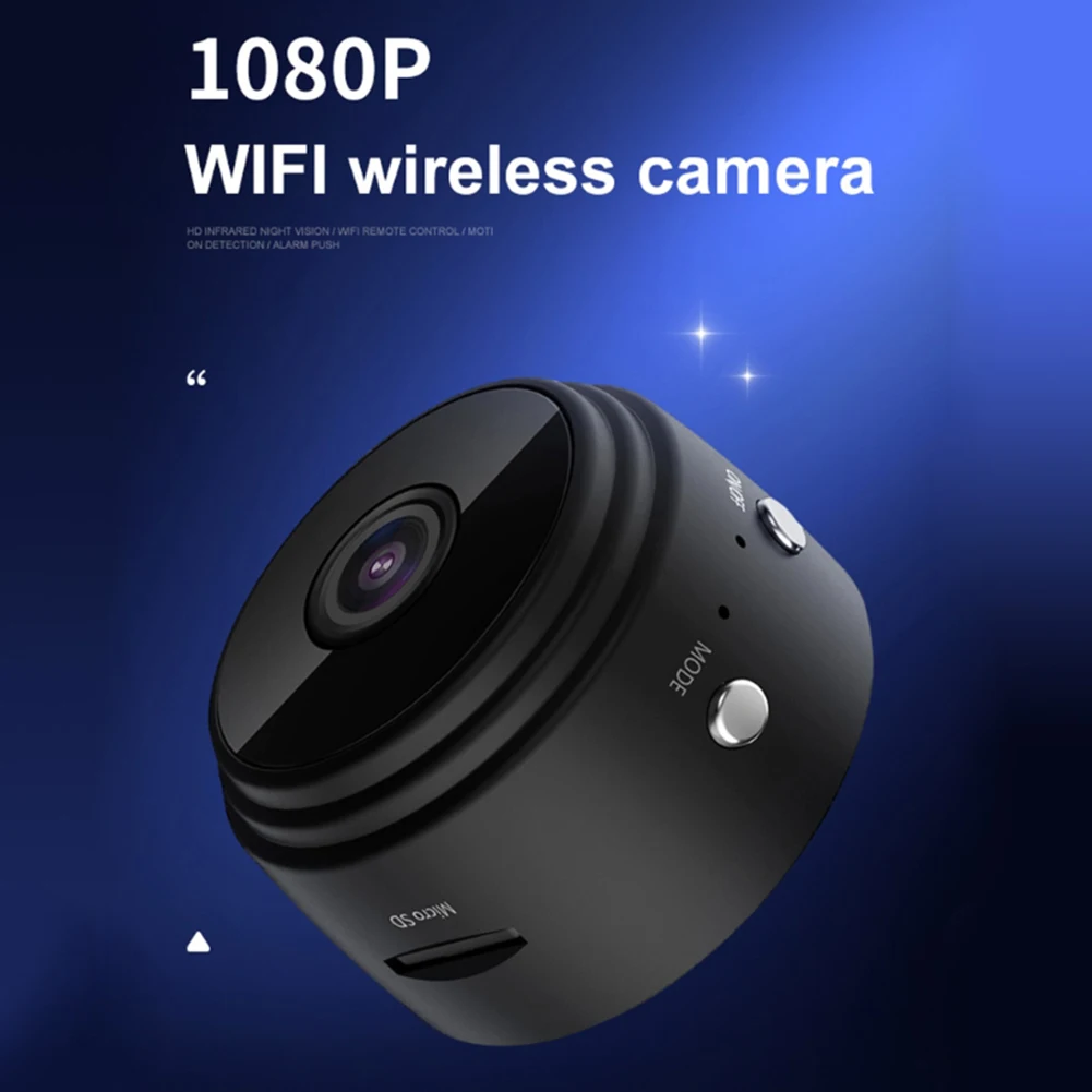 HD 1080P WiFi Smart Camera Night Vision Mini Camera Home Security Surveillance Camcorder Video-eye Security Auto Record