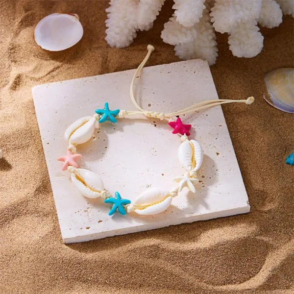 Boho Shell Rope Bracelet for Couples, Romantic Gift