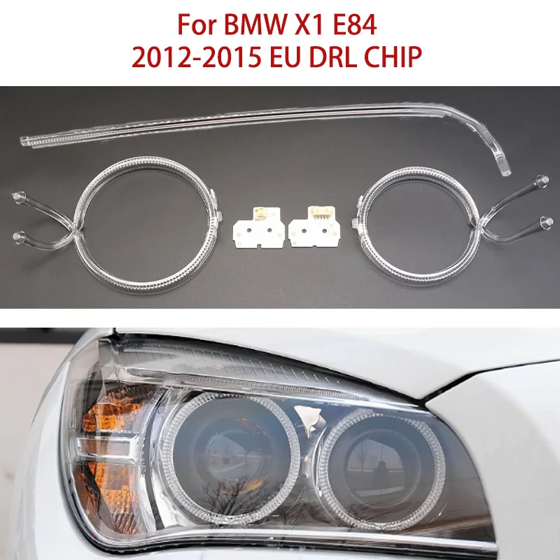 

Модуль указателя поворота автомобиля для BMW X1 E84 2012-2016 Европейский автомобильный DRL ЧИП Балласт «ангельский глаз» Световодная полоса Белый свет Бровь