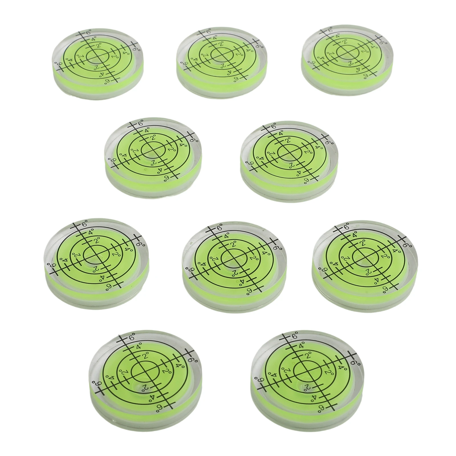 

10PCS 32x7mm Round Bubble Level Acrylic For Spirit Gauge For Precision Measuring Tool