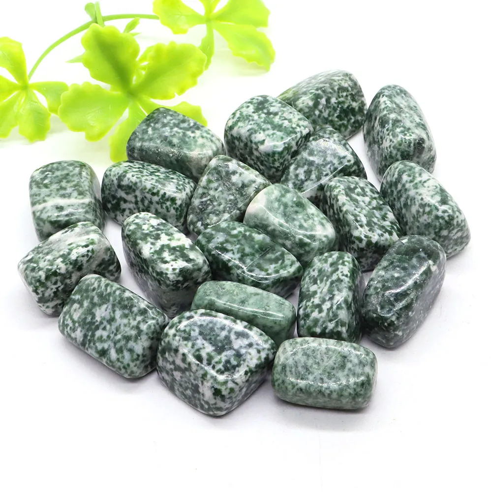 

Natural Green Spot Jade Crystal Stone Home Living Room Ornaments Teaching Ore Decor Mineral Specimens Gemstone Collection Gift