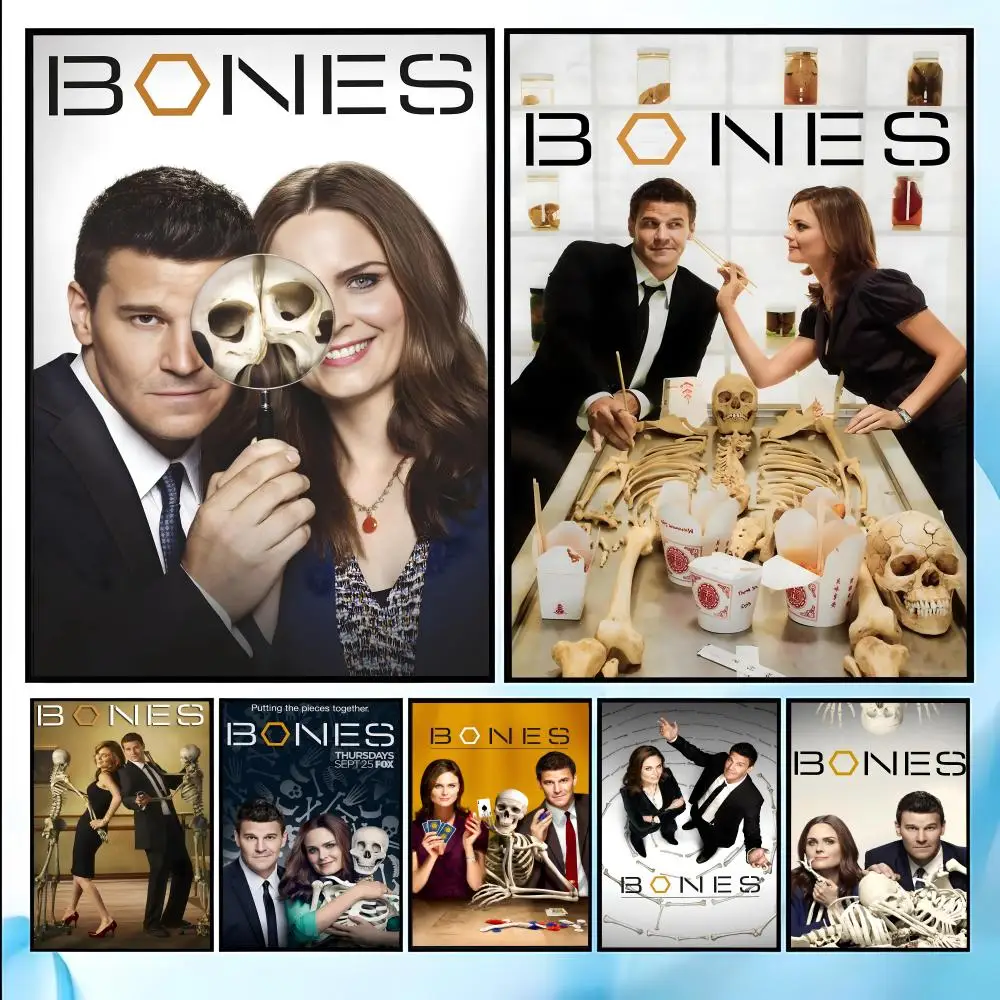 TV Series Bones Poster HD Art Sticky Wall Waterproof Home Living Room Bedroom Bar Aesthetic Decoration