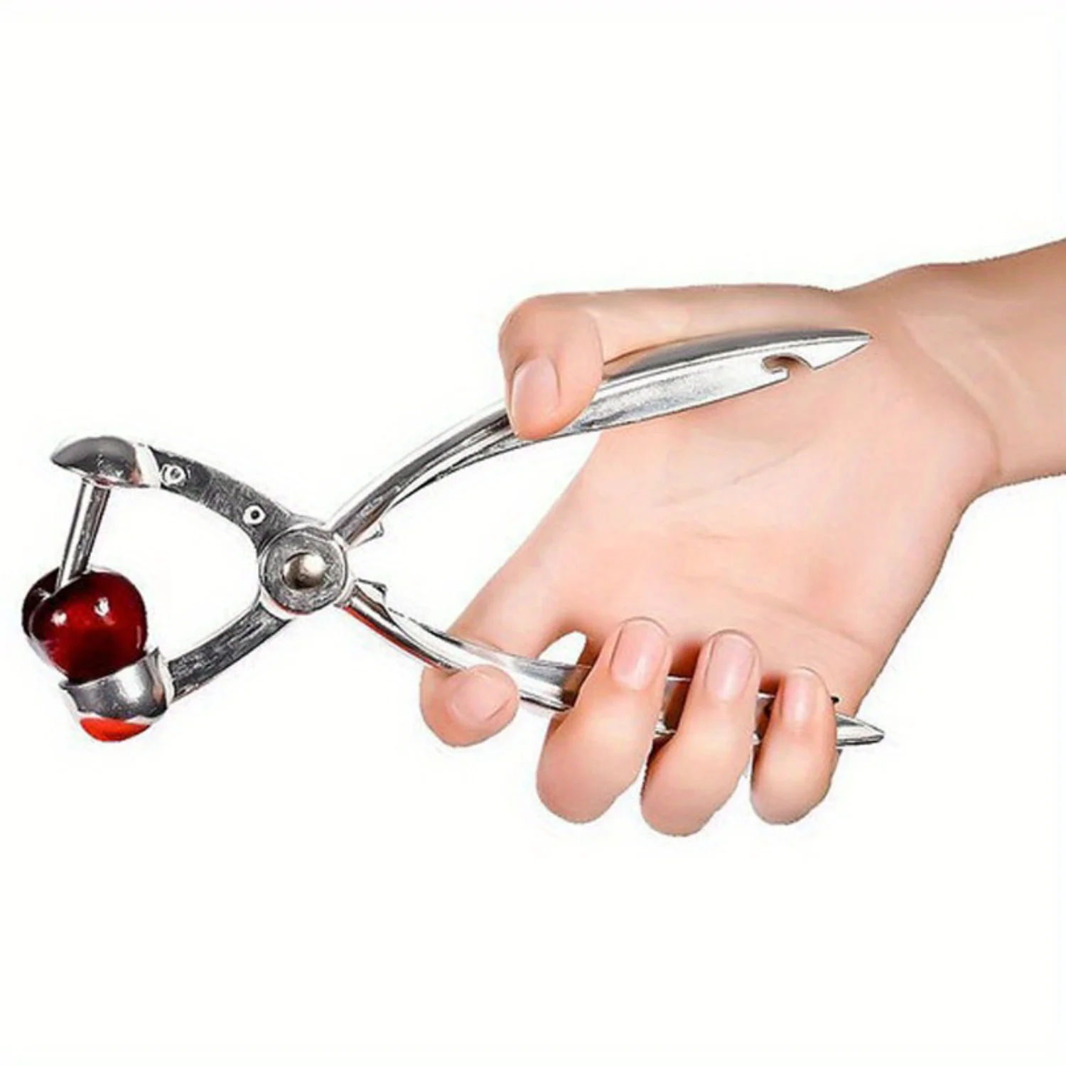 All-In-One Cherry, Jujube & Olive Pitter - Stainless Steel Gadget