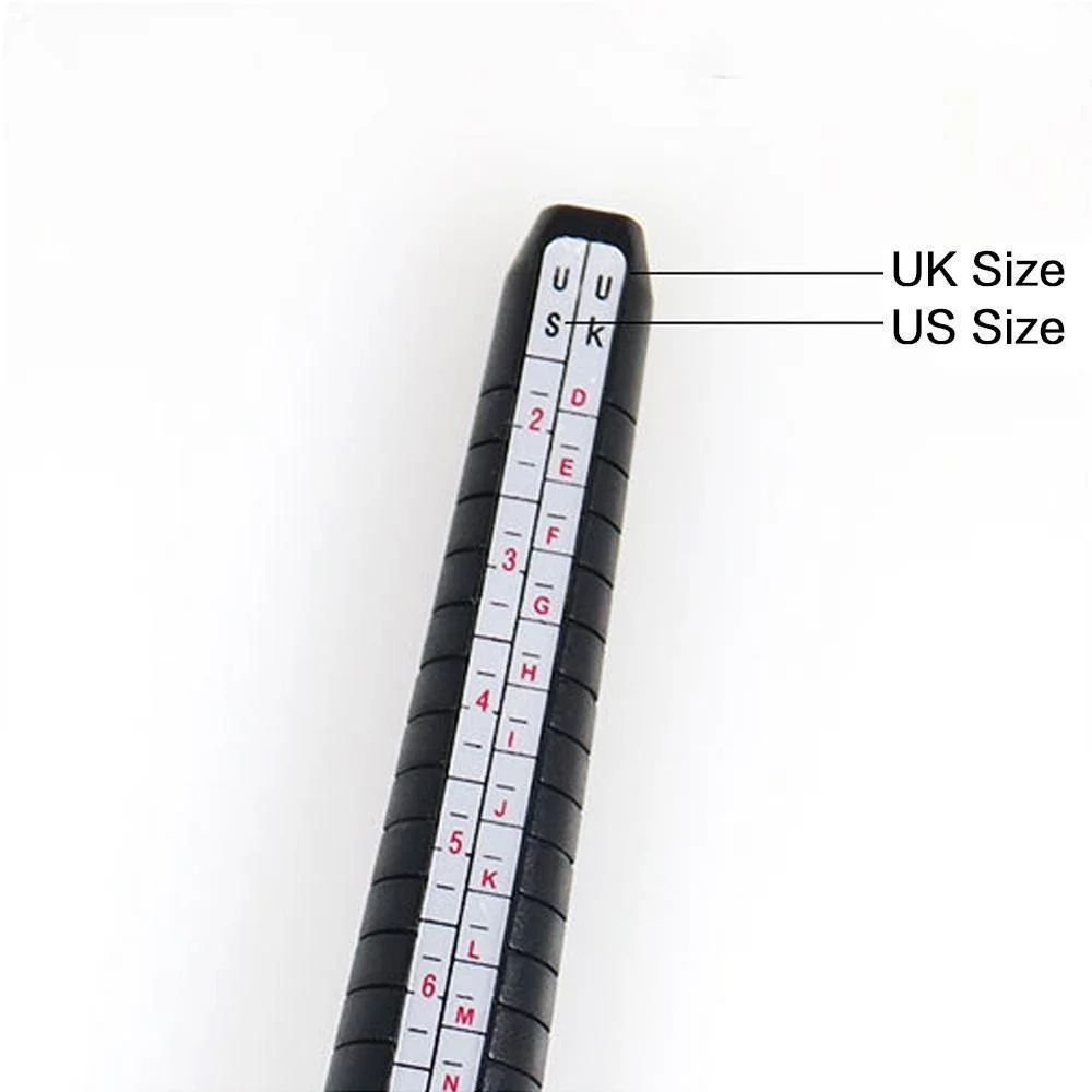 1 pçs ferramentas de jóias profissionais anel mandril vara medidor de dedo anel sizer medição reino unido/eua tamanho para diy jóias tamanho conjuntos de ferramentas