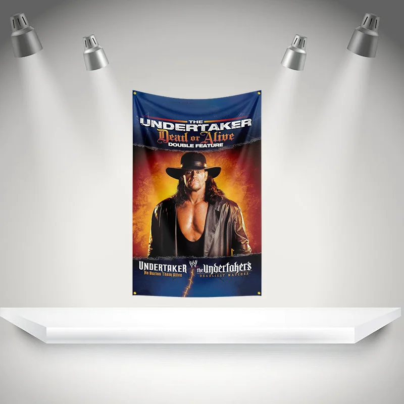 The U-Undertaker Flag Boxer Banner   HD Printing Tapestry Exhibition Boxer Sports Fans Garage Decor