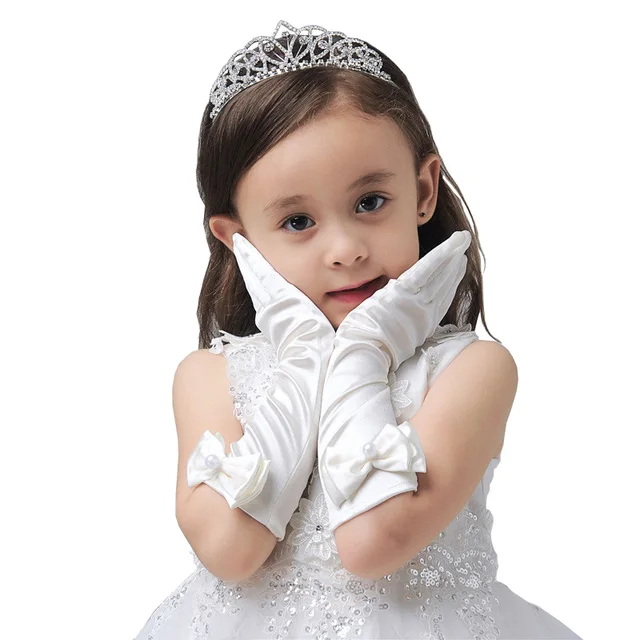 Guantes De Vestir De Princesa Para Niñas Guantes De Fiesta | Meses Sin