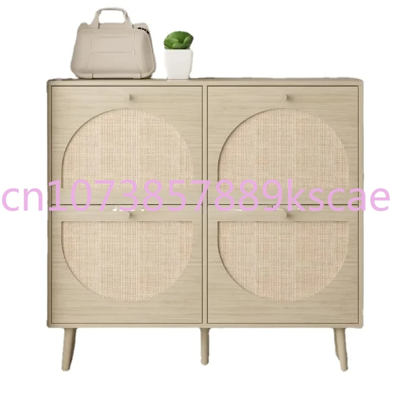 

Rattan Shoe Rack Shoe Storage Cupboard Organizer Unit 4 Drawers Shoe Cabinet