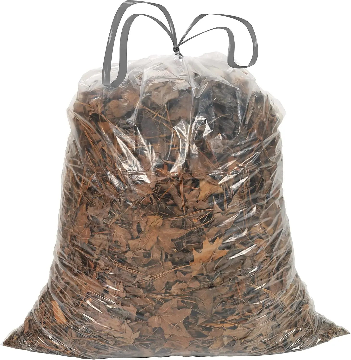 

Прозрачные мешки для мусора с завязками, 39 галлонов, толщина 1,0 мил, 33 x 40 дюймов, упаковка 70 штук - идеально подходят для уборки газонов и листьев.