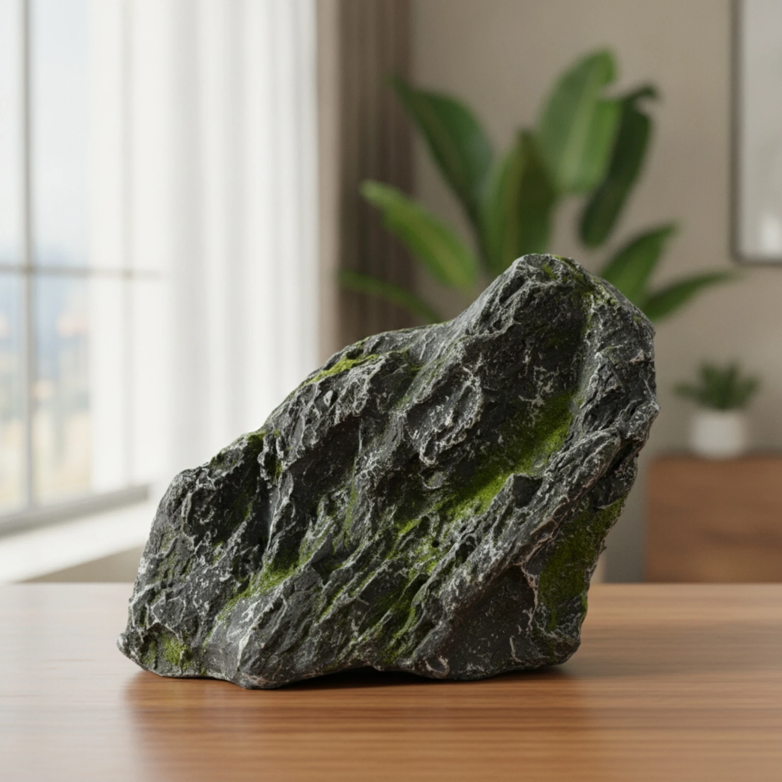 Simulated Landscape Stone Lightweight Fiberglass Rock Hollow Rock Weather-Resistant Stone with Hollow Interior Hand-Painted