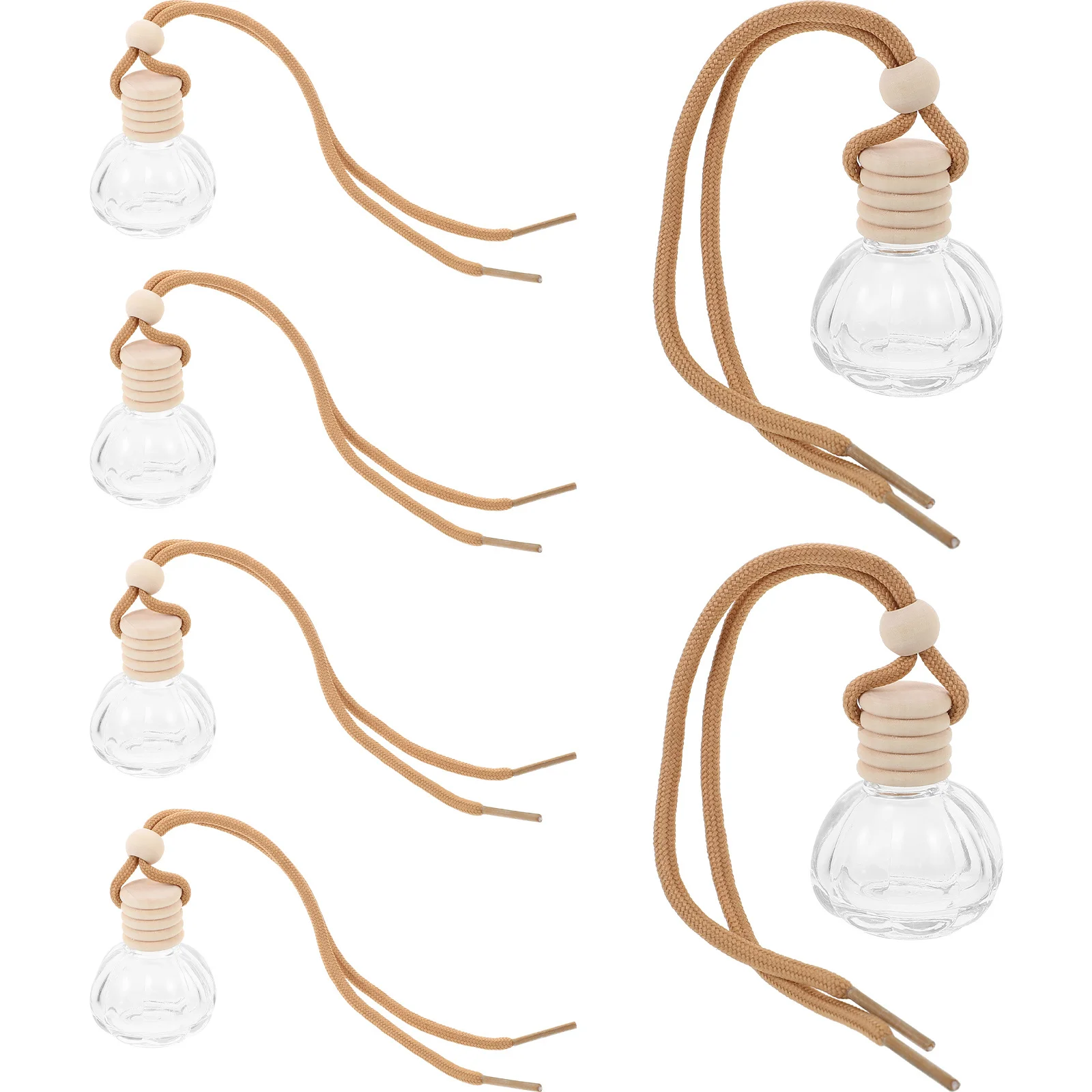 6 pçs carro difusor de óleo essencial garrafa de perfume reutilizável aromaterapia ambientador decorativo fragrância do carro
