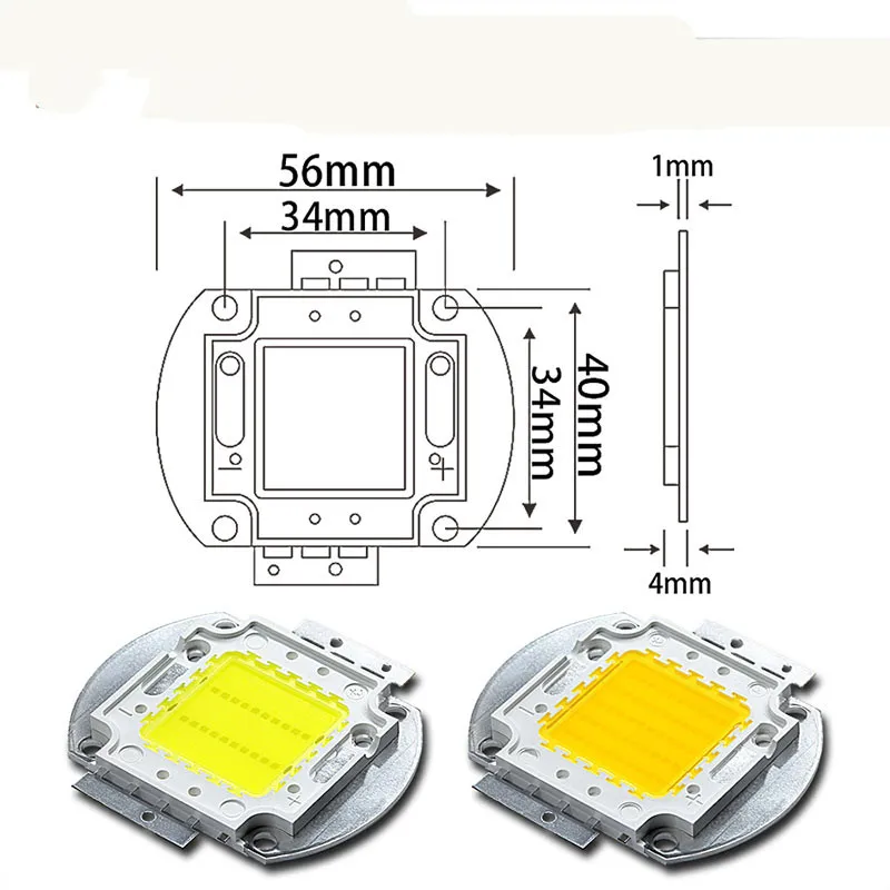 

High Power LED Chip 2018 SMD 20W 32W 48W White RGB 3200K 6500K Lamp Brightness Light Beads Diode Integrated Light Source