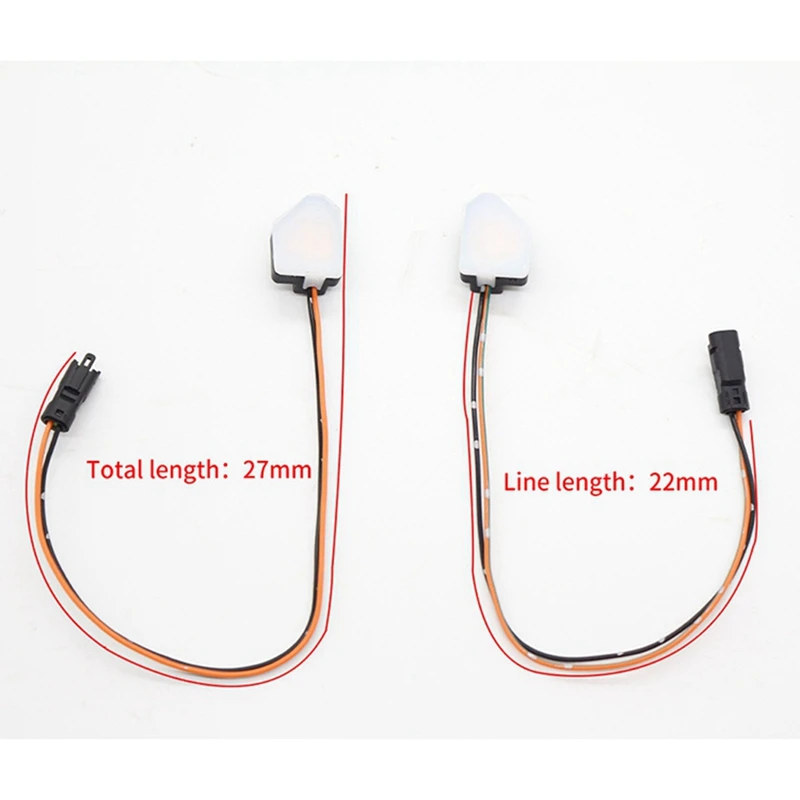 BB 1 Pair Red Blind Spot Monitor Detection Distance Assist Light Lamp For Toyota Honda BSD BSA BSM Car Side Mirrors