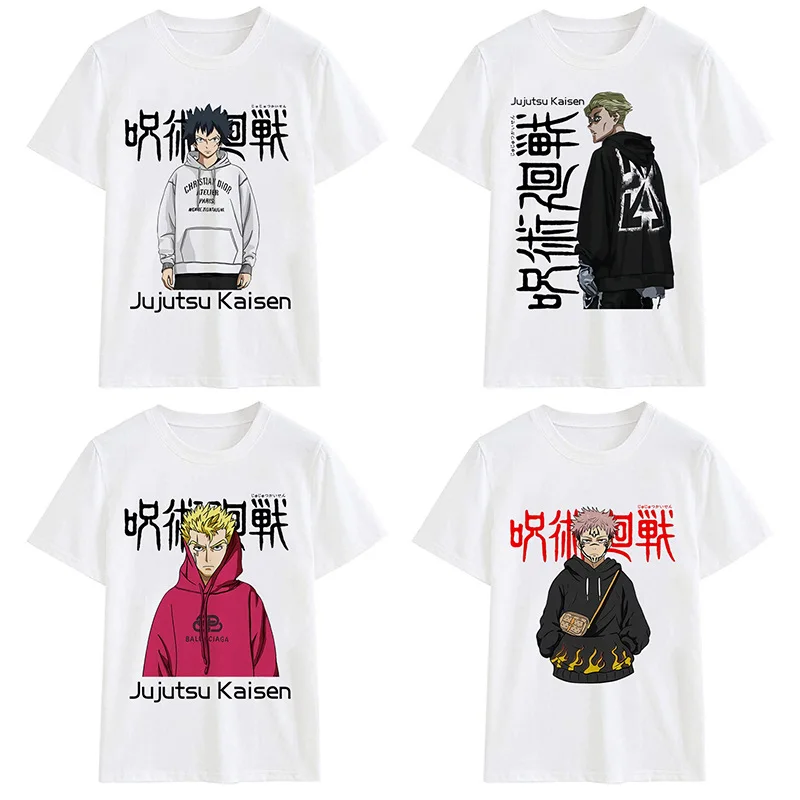 

Children's Clothing Japanese Mantra Back to Battle Printed Kids T-shirt Five-dimensional Two-dimensional Boys and Girls Top Tees