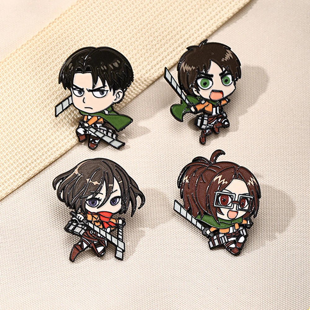 4 stks/set AttackonTitan Email - Levi Jewelry & Watches Inc recensie en prijs