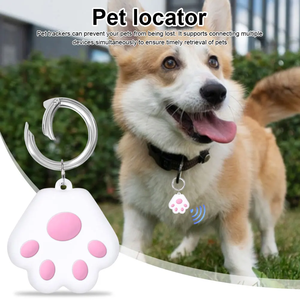 Mini GPS Tracker Pet Locator Work for IOS/Android Anti-Lost Bluetooth-compatible Tag Item Tracker for Key Luggage Backpack Pet